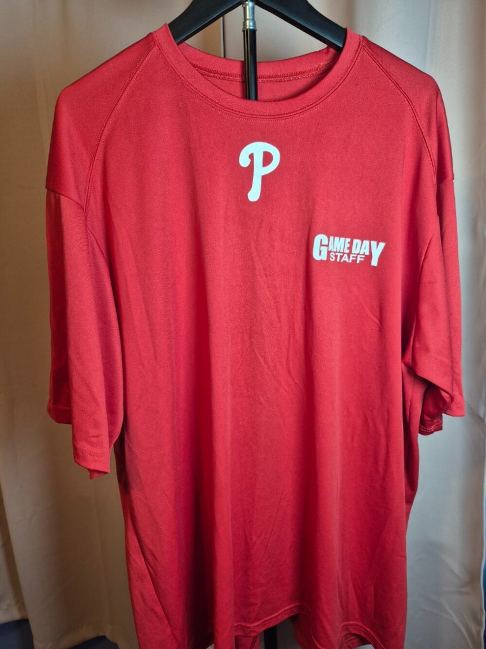 Philadelphia Phillies Game Day Staff Shirt Mens 2XL Red Badger Sport